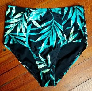 NWOT High Waisted Swim Bottoms Old Navy